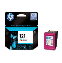 HP 121 trois couleurs - Cartouche d'encre HP d'origine (CC643HE)