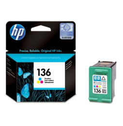 HP 136 trois couleurs - Cartouche d'encre HP d'origine (C9361HE)