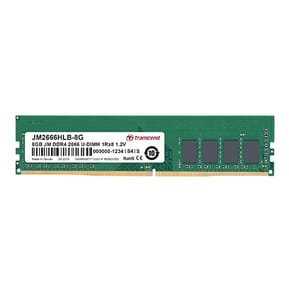 Barrette mémoire Transcend DDR4-2666 U-DIMM 1Rx8 1,2V - Pc Bureau (JM2666HLH-4G)