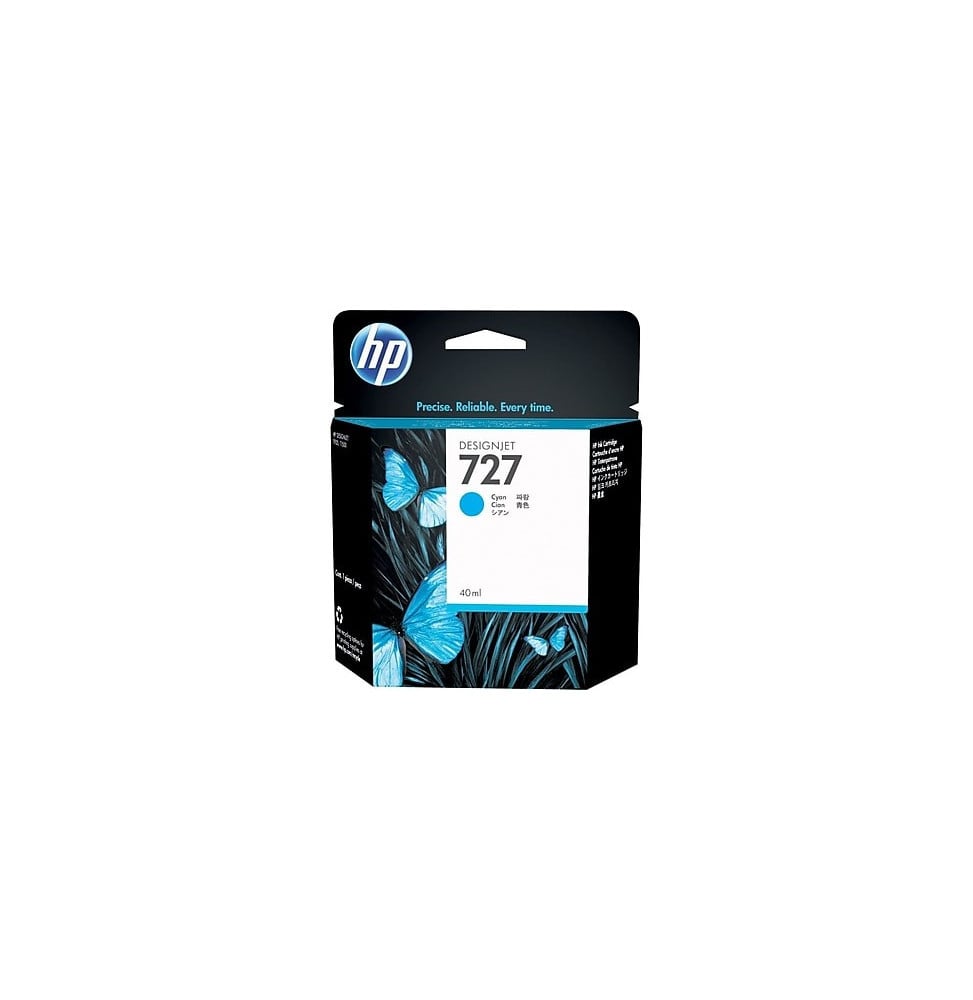 HP 727 Cyan - Cartouche d'encre HP d'origine (F9J76A)