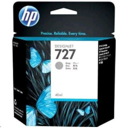 HP 727 Gris - Cartouche d'encre HP d'origine (F9J80A)