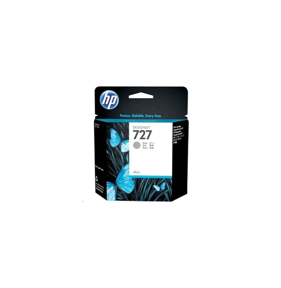 HP 727 Gris - Cartouche d'encre HP d'origine (F9J80A)