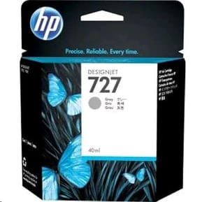 HP 727 Gris - Cartouche d'encre HP d'origine (F9J80A)