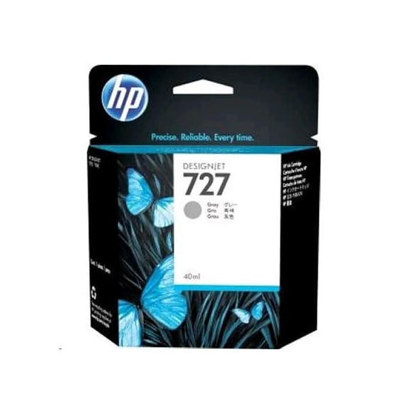 HP 727 Gris - Cartouche d'encre HP d'origine (F9J80A)
