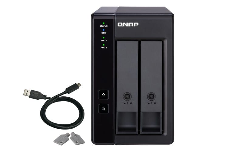 Serveur NAS QNAP TR-002 USB 3.1 Gen. 2 baies Boîtier d'extension 2 RAID
