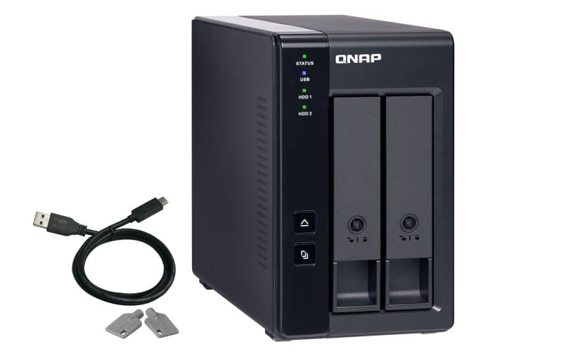 Serveur NAS QNAP TR-002 USB 3.1 Gen. 2 baies Boîtier d'extension 2 RAID