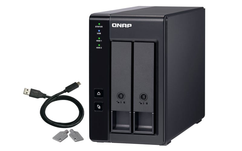 Serveur NAS QNAP TR-002 USB 3.1 Gen. 2 baies Boîtier d'extension 2 RAID