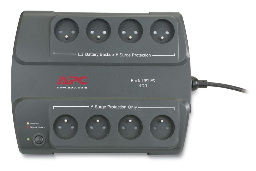 جهاز UPS Off-Line APC Back-UPS BE400-FR - 240 W / 400 VA - 8 مقابس FR — صورة 2