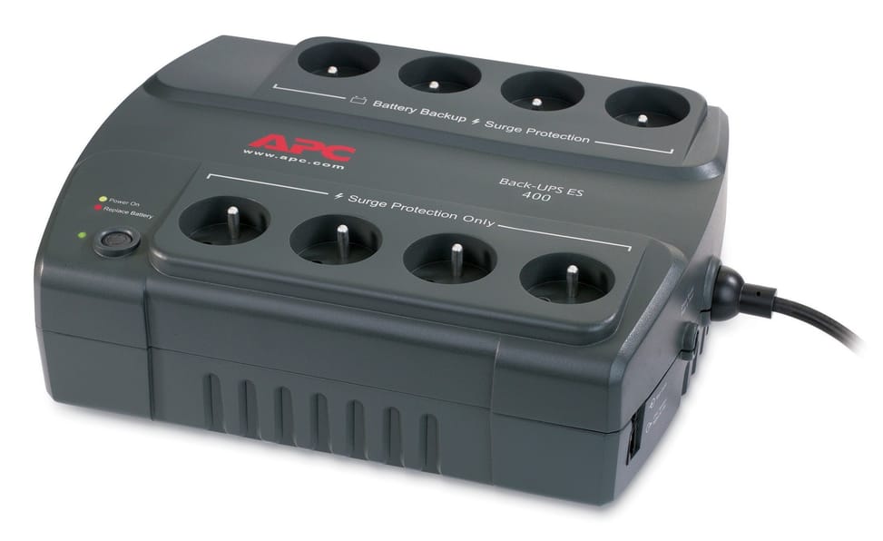 جهاز UPS Off-Line APC Back-UPS BE400-FR - 240 W / 400 VA - 8 مقابس FR — صورة 3