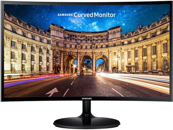 Écran incurvé 23.5" Full HD Samsung Courbure 1800R (LC24F390FHMXZN)