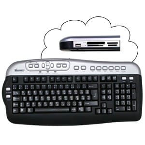 Clavier discovery avec lecteur de cartes DKB-724 - USB