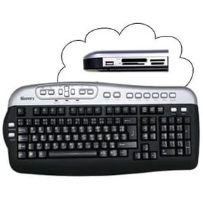 Clavier discovery avec lecteur de cartes DKB-724 - USB