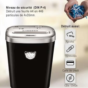 Déchiqueteuse Fellowes Powershred® 53C à Coupe Croisée (4653101) — image 4