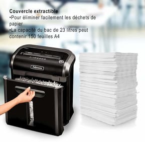 Destructeur Fellowes Powershred® 79Ci — Sécurité P-4 · 23 L · 16 feuilles/passage — image 4