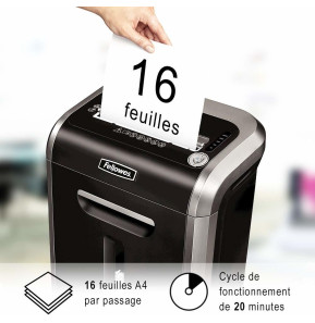 Déchiqueteuse Fellowes Powershred® 79Ci à Coupe Transversale (4679001)