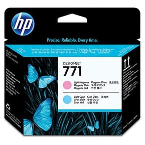 Tête d'impression magenta clair et cyan clair HP 771 Designjet (CE019A)