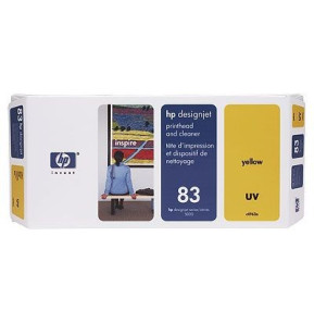 Tête d’impression et dispositif de nettoyage jaune UV HP 83 (C4963A)