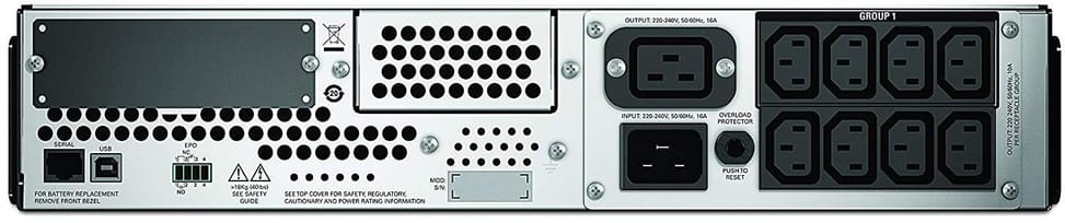 Onduleur Line interactive APC Smart-UPS SMT 2200VA LCD 230V Rack 2U