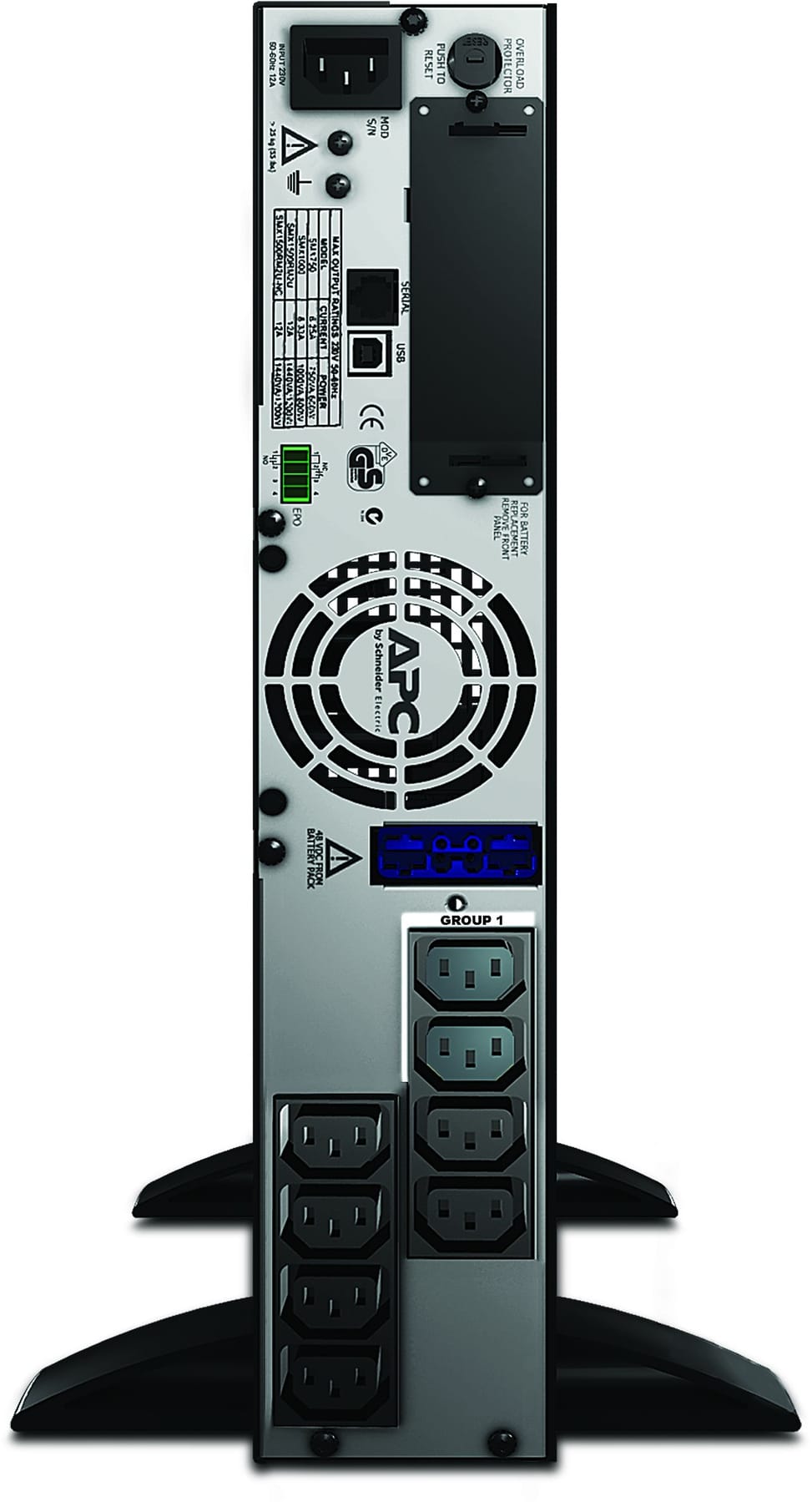 جهاز UPS تفاعلي خطي (Line-interactive) APC Smart-UPS X SMX750I - 600 W / 750 VA - 8 مقابس C13 - راك/برج — صورة 2