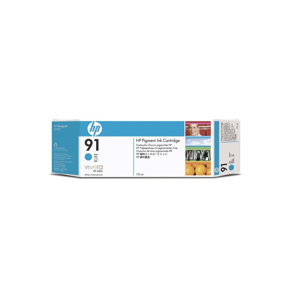 HP 91 Cyan - Cartouche d'encre HP d'origine (C9467A)
