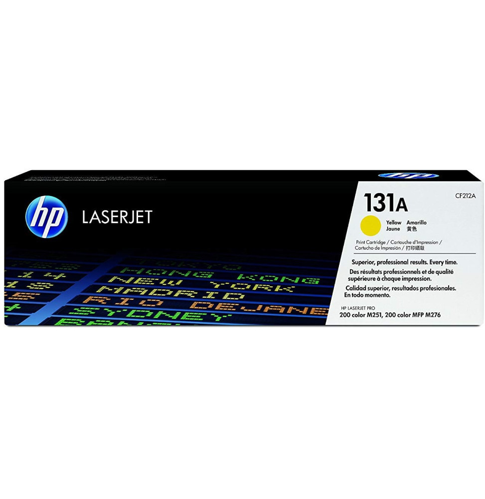 Cartouche de toner jaune LaserJet HP 131A (CF212A)