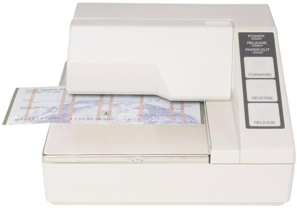 EPSON TM-U295 Monochrome Receipt Printer Serial without Power Cord (C31C163272) — image 1