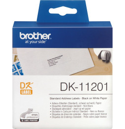 Étiquettes Brother d'adressage standard 29x90 mm (400 étiquettes par rouleau) (DK11201)
