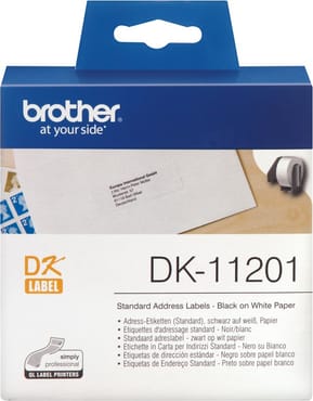 Étiquettes Brother d'adressage standard 29x90 mm (400 étiquettes par rouleau) (DK11201) — image 2