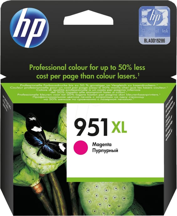 HP 951XL Magenta - Cartouche d'encre grande capacité HP d'origine (CN047AE)