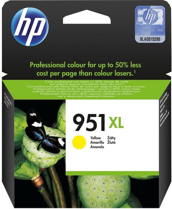 HP 951XL Jaune - Cartouche d'encre grande capacité HP d'origine (CN048AE)