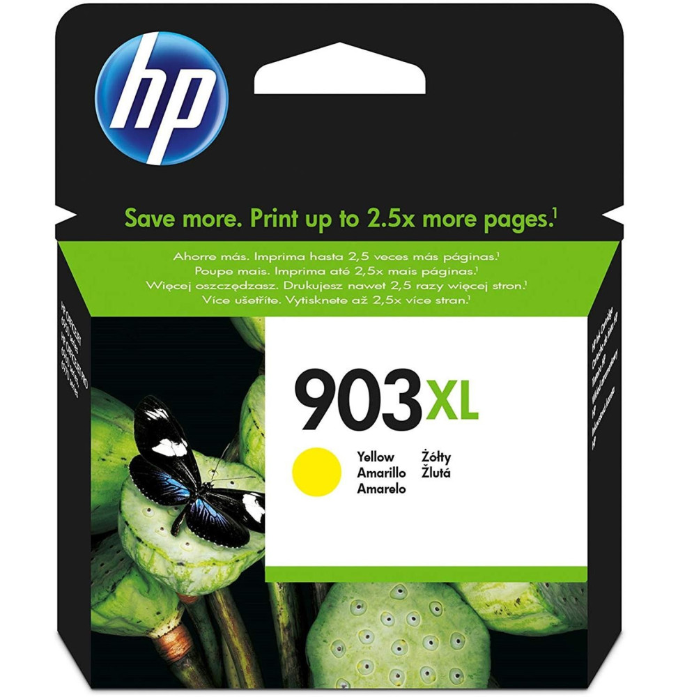 HP 903XL Jaune - Cartouche d'encre grande capacité HP d'origine (T6M11AE)  prix Maroc