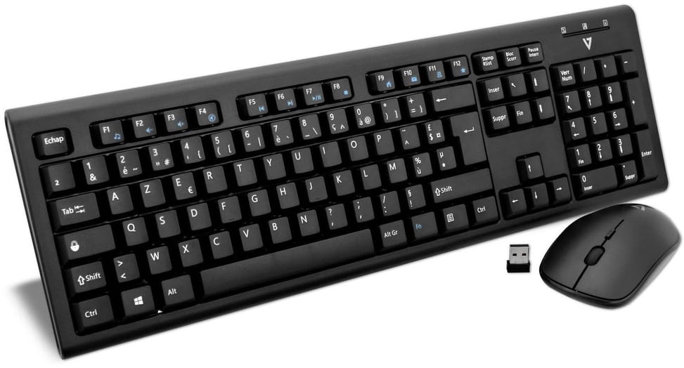 Pack Clavier et souris V7 Combo Sans fil (CKW200FR)