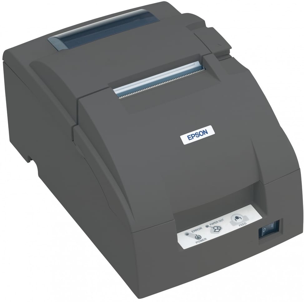 طابعة إيصالات بالنقر Epson TM-U220B USB سوداء (مع مزود طاقة - بدون سلك كهرباء) — صورة 3
