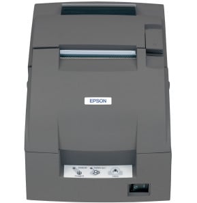 Imprimante ticket à impact Epson TM-U220B USB noire avec alimentation (C31C514057A0)