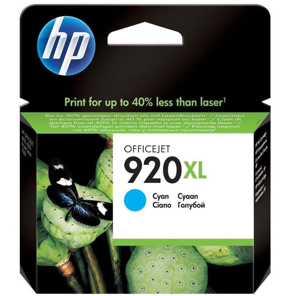 Cartouche d'encre cyan HP Officejet 920XL (CD972AE)