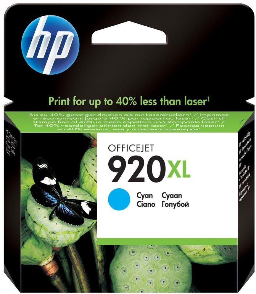 HP 920XL Cyan - Original HP High-Yield Ink Cartridge (CD972AE) — image 1