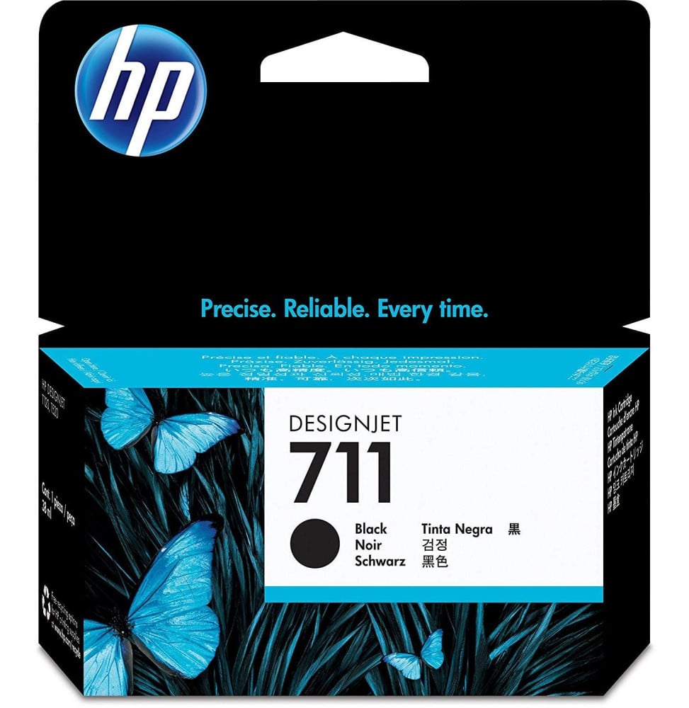 Cartouche d'encre noire 38 ml HP 711 (CZ129A) Cartouche d'encre noire 38 ml HP 711 (CZ129A)