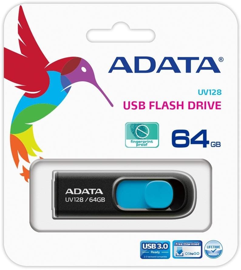 Clé USB 3.0 ADATA DashDrive Series UV128 64 GB