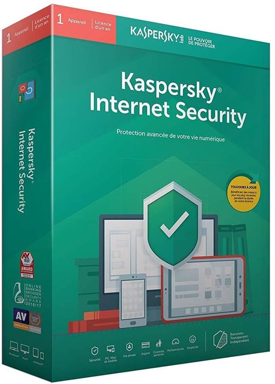 Kaspersky Internet Security 2019 - 1 Poste / 1 An / Multi Appareils