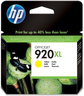 HP 920XL Jaune - Cartouche d'encre grande capacité HP d'origine (CD974AE)