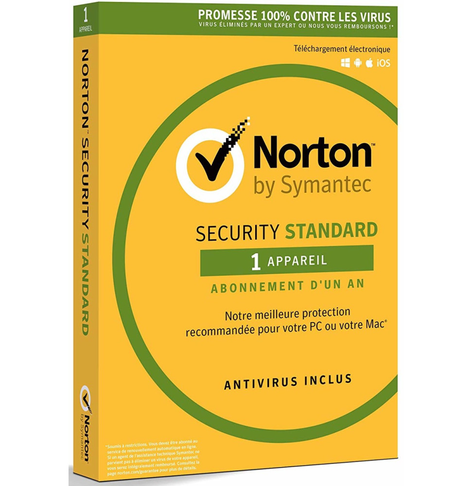Norton Security Standard - 1 An - 1 Appareil (SY21367762)