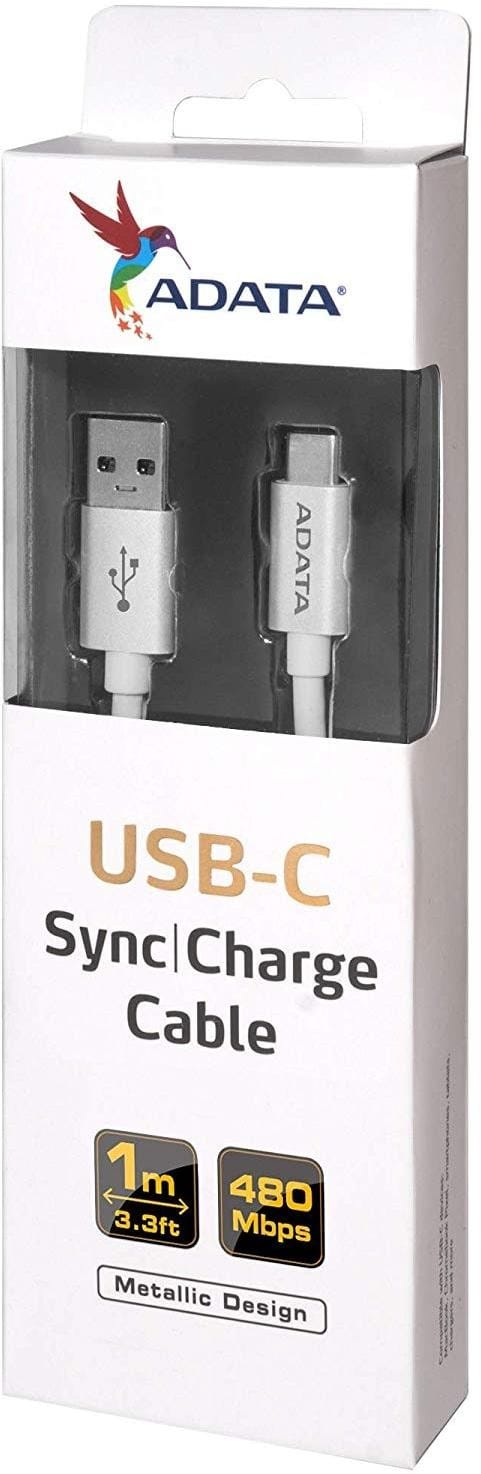 Câble USB ADATA Type C Vers 2.0 A (ACA2AL-100CM-CSV)