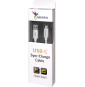 Câble USB ADATA Type C Vers 2.0 A (ACA2AL-100CM-CSV)