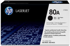 HP 80A Noir (CF280A) - Toner HP LaserJet d'origine
