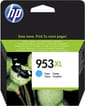 HP 953XL Cyan - Cartouche d'encre grande capacité HP d'origine (F6U16AE)