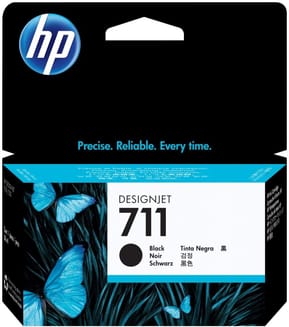 HP 711 Noir - Cartouche d'encre HP d'origine (CZ133A)