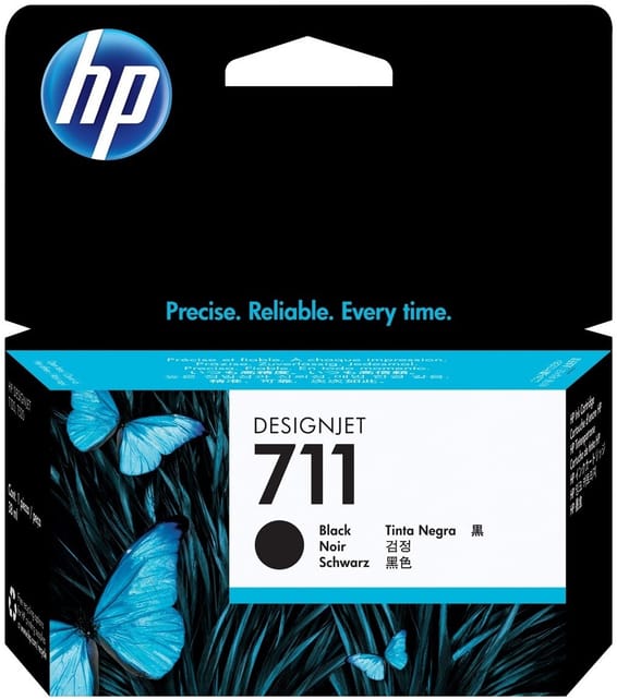 HP 711 Noir - Cartouche d'encre HP d'origine (CZ133A)