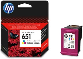 HP 651 trois couleurs - Cartouche d'encre HP d'origine (C2P11AE)