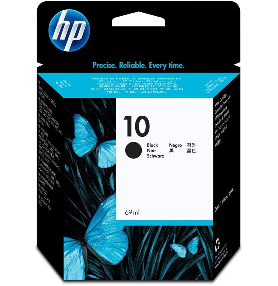 Cartouche d'encre noire HP 10 (C4844A) Cartouche d'encre noire HP 10 (C4844A)