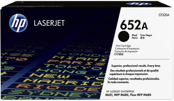 HP 652A Noir (CF320A) - Toner HP LaserJet d'origine